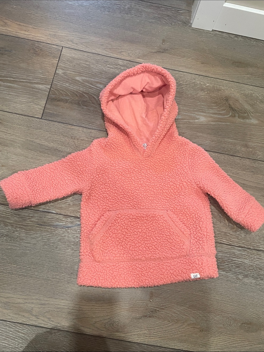 Baby Gap Coral Sherpa Hoodie